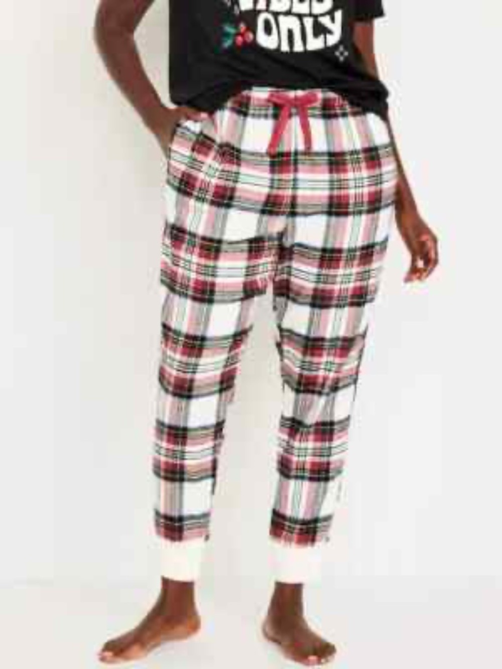 Old Navy Tartan Plaid Matching Flannel Jogger Pajama Pants